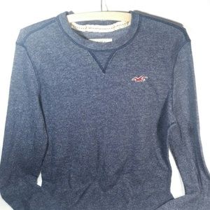 Hollister Men's Size Medium Shirt Blue Long Sleeve